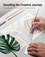 Topnaca Sound Proof Panels for Walls, 17"×11"×0.4" Self Adhesive Soundproof Wall Panels, 6 Pack High Density Sound Proofing Panels for Walls for Recording Studio Home Offices (White) Topnaca