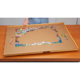 Bits and Pieces - 1000 Piece Puzzle Board with Drawers - Original Standard Wooden Puzzle Plateau - Tabletop Deluxe Jigsaw Puzzle Organizer and Puzzle Storage System (Standard with Spinner) Bits and Pieces