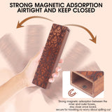 OYTKWU Wooden Weekly Pill Organizer - 7 Day Pill Box, Safe Travel Container, Perfect for Tracking Weekly Medication (Brown) OYTKWU