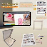 Speedura Embroidery Punch Needle Kit for Beginners – Embroidery Set with Frame & Video Tutorials for Adults & Kids | Needle Punching Kit with Patterns for Wall Art (Blooming Serenity) Speedura