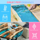 KISREL Epoxy Resin 2Gallon - Crystal Clear Epoxy Resin Kit - No Yellowing No Bubble Art Resin Casting Resin for Art Crafts, Jewelry Making, Wood & Resin Molds(1 Gallon x 2) KISREL