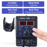 YIHUA 8786D I 2 in 1 Hot Air Rework and Soldering Iron Station with °F /°C, Cool/Hot Air Conversion, Digital Temperature Correction and Sleep Function YIHUA