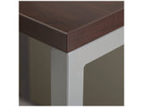 Bush Business Furniture Easy Office 60W Two Person Straight Desk Open Office in Mocha Cherry Bush Furniture