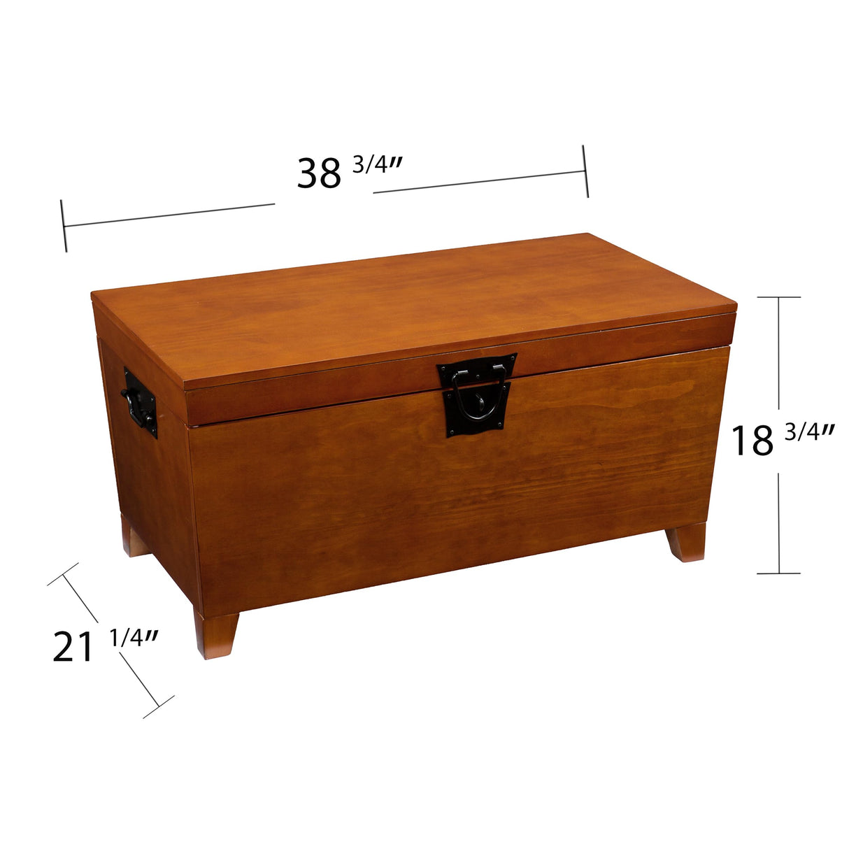 SEI Furniture Pyramid Lift-Top Trunk Coffee Table, Brown SEI Furniture