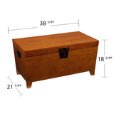 SEI Furniture Pyramid Lift-Top Trunk Coffee Table, Brown SEI Furniture