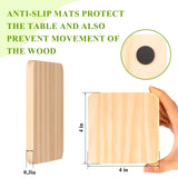 36Pcs Unfinished Wood Coasters-4 in Unfinished Natural Wood Slices for Crafts with Non-Slip for Wedding Decoration/Blank Coasters Wood Kit DIY Architectural Models Drawing Painting Wood Engraving Yangbaga