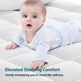 CYMULA Queen Mattress Topper for Back Pain - Extra Thick Cooling Mattress Pad Cover for Queen Size Bed - Soft Mattress Protector Pillow Top with 8-21 Inch Deep Pocket 3D Snow Down Alternative Fill CYMULA