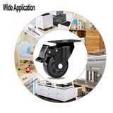 Swivel Caster Wheels 1100lbs,3 Inch Casters Set of 4,Heavy Duty Casters with Brake,YAEMIKY Premium Dual Locking Castors with Plate for Cart,Furniture,Workbench,Trolley(16pcs Screws Included) YAEMIKY