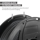 JAREES Petg Filament 1.75,Black Matte Petg 3D Printing Filament 1.75mm Dimensional Accuracy +/- 0.02 mm, 1Kg Spool(2.2lbs),Fit Most FDM Printers JAREES