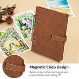 Lightwish Watercolor Sketchbook,100% Cotton Acid Free Watercolor Journal,300gsm/140lb Cold Press Watercolor Paper for Artists,Adults,Students,20 Sheets,9.25 * 6.3 Inches LIGHTWISH