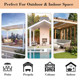 BONZER Outdoor Curtains for Patio Waterproof, Tab Top Weatherproof Outside Curtains for Porch, Pergola, Gazebo, Cabana, Pavilion, 1 Panel, 52x84 Inch, Beige BONZER