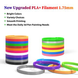 3D Pen Filament 400 Feet 20 Colors, dikale 3D Printing Pen Refills PLA Bonus 250 Stencil eBook, 3D Printer Pen Filament 1.75mm Smooth Printing dikale