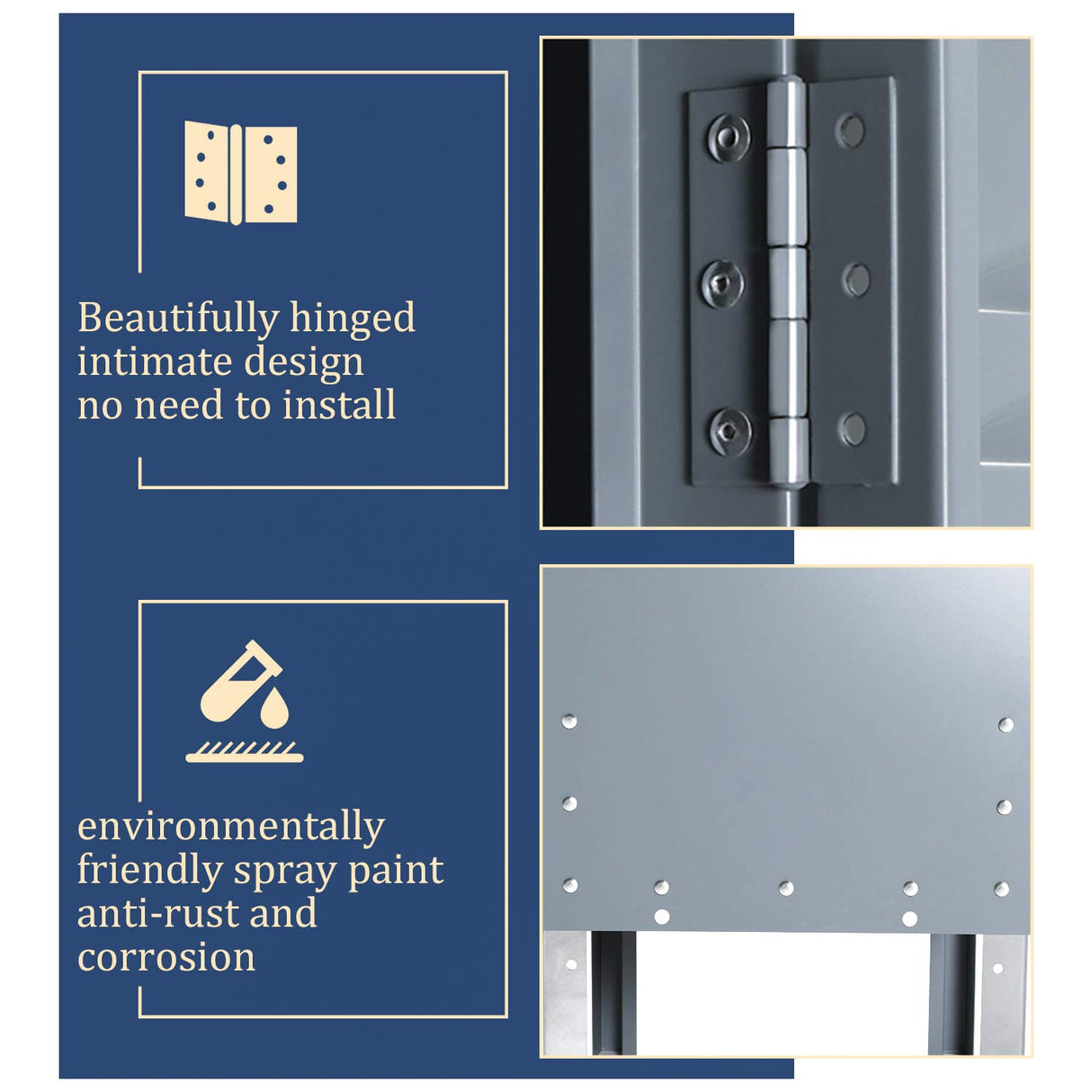 Greenvelly Metal Locker for School Office Gym Metal Storage Locker Cabinet for Employees Students Steel Locker Triple Tier with 3 Door Grey Greenvelly