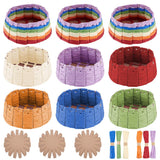 FREEBLOSS 9 Set Basket Making Kit Creative Raffia Basket with Instruction Easter Basket Making Kit Basket Weaving Supplies for Adults Creative Woven Bowl Kits for Easter Activities 12 * 12'' Template FREEBLOSS