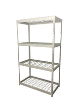 SafeRacks Garage Shelving Unit - All Steel Storage Rack That Holds 300 Pounds Per Shelf - Easy to Assemble, White (24" x 48" x 84") SafeRacks