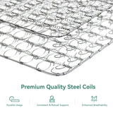 Novilla Twin Mattress, 6 Inch Twin Size Mattresses in a Box with Smarts™ Coil for Pressure Relief, Medium Plush Foam and Spring Hybrid Colchones with CertiPUR-US Certified for Kids Novilla