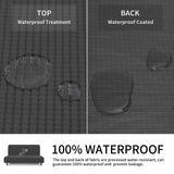 Easy-Going 100% Waterproof Armless Sofa Cover for Futon Couch, Stretch Jacquard Leakproof Furniture Protector for Kids, Pets, Dog and Cat (Dark Gray) Easy-Going
