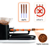 QCBF Electric Cone Roller Automatic Cone Loader Mini Portable Pre Roll Cone Filling Machine+Pre Roll Cone Support Box，Black QCBF