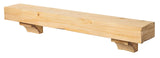 Pearl Mantels 412-48 Shenandoah Pine 48-Inch Fireplace Mantel Shelf, Unfinished Pearl Mantels