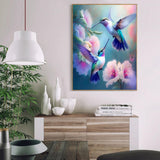 cdjlddww Hummingbirds Paint by Numbers for Adults, Birds Easy Acrylic Adult Paint by Number Kits, DIY Waterproof Birds Paint by Numbers on Canvas for Home Wall Decor Inch16X20 cdjlddww