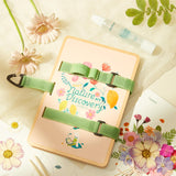 Happytime Flower Press Kit for Kids, Creativity Crafts DIY Plant Drying Set, Wooden Convenient to Carry, Gift for Boys and Girls Happytime