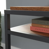 Sauder Nova Loft Writing Desk with Shelf, L: 48.98" x W: 24.96" x H: 29.53", Grand Walnut Sauder