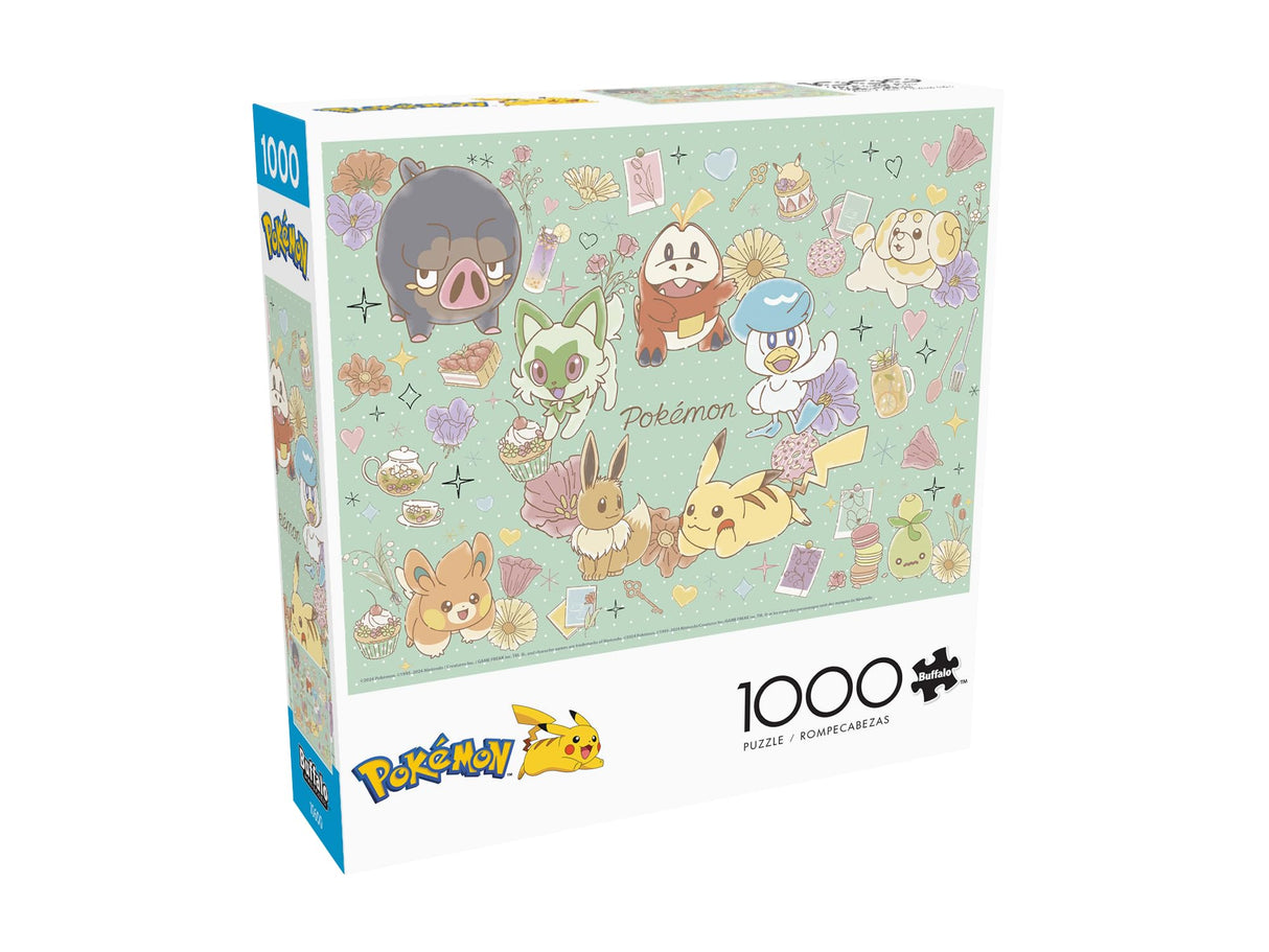 Buffalo Games - Pokemon - Flower Cafe - 1000 Piece Jigsaw Puzzle for Adults -Challenging Puzzle Perfect for Game Nights - Finished Size is 26.75 x 19.75 Buffalo Games