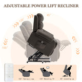 Korser Recliner Chairs for Adults, Power Recliner Chair for Elderly, Small Lift Recliners with Assist, Electric Single Lift Sofa with Memory Function for Living Reading Room, Black Korser