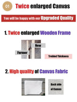 MTinHD Wooden Framed 16x20 Paint by Numbers for Adults DIY Famous Oil Painting Collection, Klimt's Kiss MTinHD