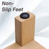 Psilvam Poly Lumber Shower Bench, Shower Stool with Storage Shelf, Water Resistant & Non-Slip Design Shower Seat for Bathroom, Living Room, Bedroom 21 1/4"×14"×18 1/2"（Teak Color） Psilvam