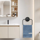 Jeasor 4-Pieces Industrial Pipe Bathroom Towel Ring Kit DIY Wall Mount Accessories Kit Includes Robe Hook Towel Bar and Towel Ring (18 inch) Jeasor