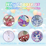 Animal Diamond Art Kits for Kids with Wooden Frame, Unicorn Diamond Art for Kids with Beautiful Package, Arts and Crafts for Kid Ages 8-12(7x7inch) WEMEON