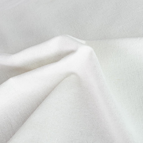 8 PCS Linen Embroidery Fabric, Pre-Cut Solid Color 12 × 12 Inch Square Needlework Fabric, Sewing Quilting Cloth for DIY Garment Crafts, Embroidery Project, Bright White LOVOUS