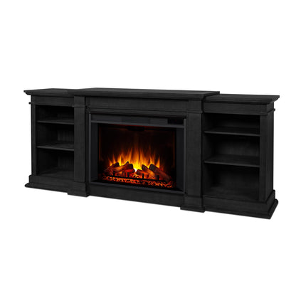 Real Flame Eliot 81" Grand Electric Fireplace TV Stand for TVs up to 80 inches, Entertainment Center with Adjustable Shelves and Storage, TV Stand for Living Room and Bedroom, Remote Control, Timer