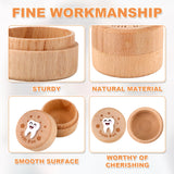 3D Carved Fairy Box, Wood Tooth Storage Box for Lost Teeth Container Cute Tooth Holder for Boys Girls Kids Birthday (Boys) PEUTIER