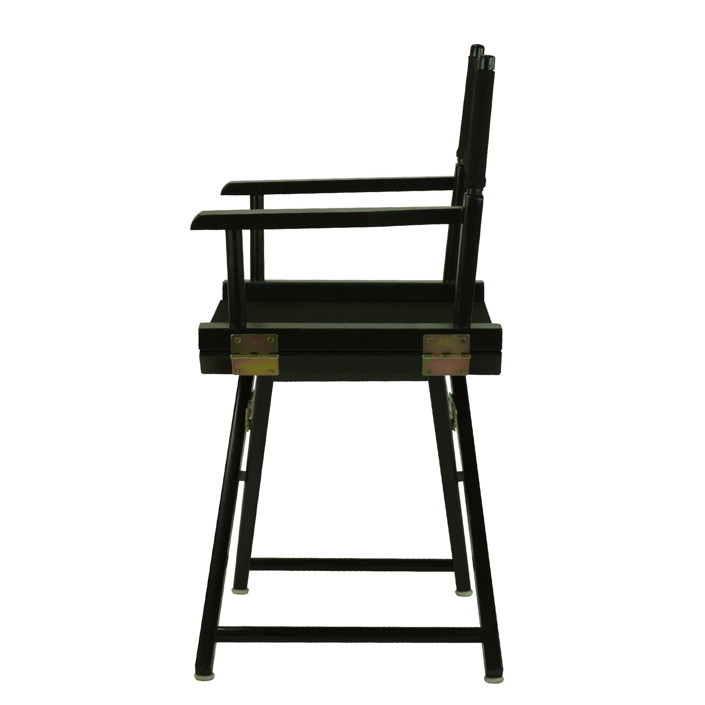 Casual Home Director's Chair ,Black Frame/Black Canvas,18" - Classic Height - WoodArtSupply