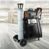 VEVOR Welding Cart, 2-Tier 4 Drawers Welder Cart with 265LBS Static Weight Capacity, 360° Swivel Wheels, Tank Storage Safety Chains, Heavy Duty Rolling MIG Welder Cart for Mig Welder and Plasma Cutter VEVOR