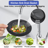 Kitchen Sink Drain Strainer 3 Pack Stainless Steel Sink Stopper, Anti-Clogging Kitchen Sink Drain Basket for Kitchen Sink Strainer Replacement Set Carry360