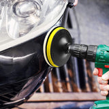 Wool Cutting Pad, Wool Buffing Polishing Pad Set, SPTA 7Pcs 3Inch (80mm) Wool Buffing Wheel for Drill Lambs Wool Hook and Loop for Compound Cutting & Polishing for Car Polisher SPTA