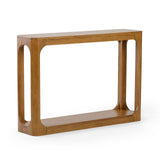 Plank+Beam Forma Console Table, 46 Inch, Solid Wood Sofa Table, Entryway Table for Hallway, Narrow Behind The Couch Table, Console Tables for Entryway, Living Room, Foyer, Easy Assembly, Pecan Plank+Beam