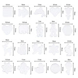 20 Pieces 5mm Fuse Beads Pegboards Clear Animal Shape Plastic Pegboards Craft Tray with 20 Pieces Colorful Cards for Kids DIY Craft Beads AUGSUN