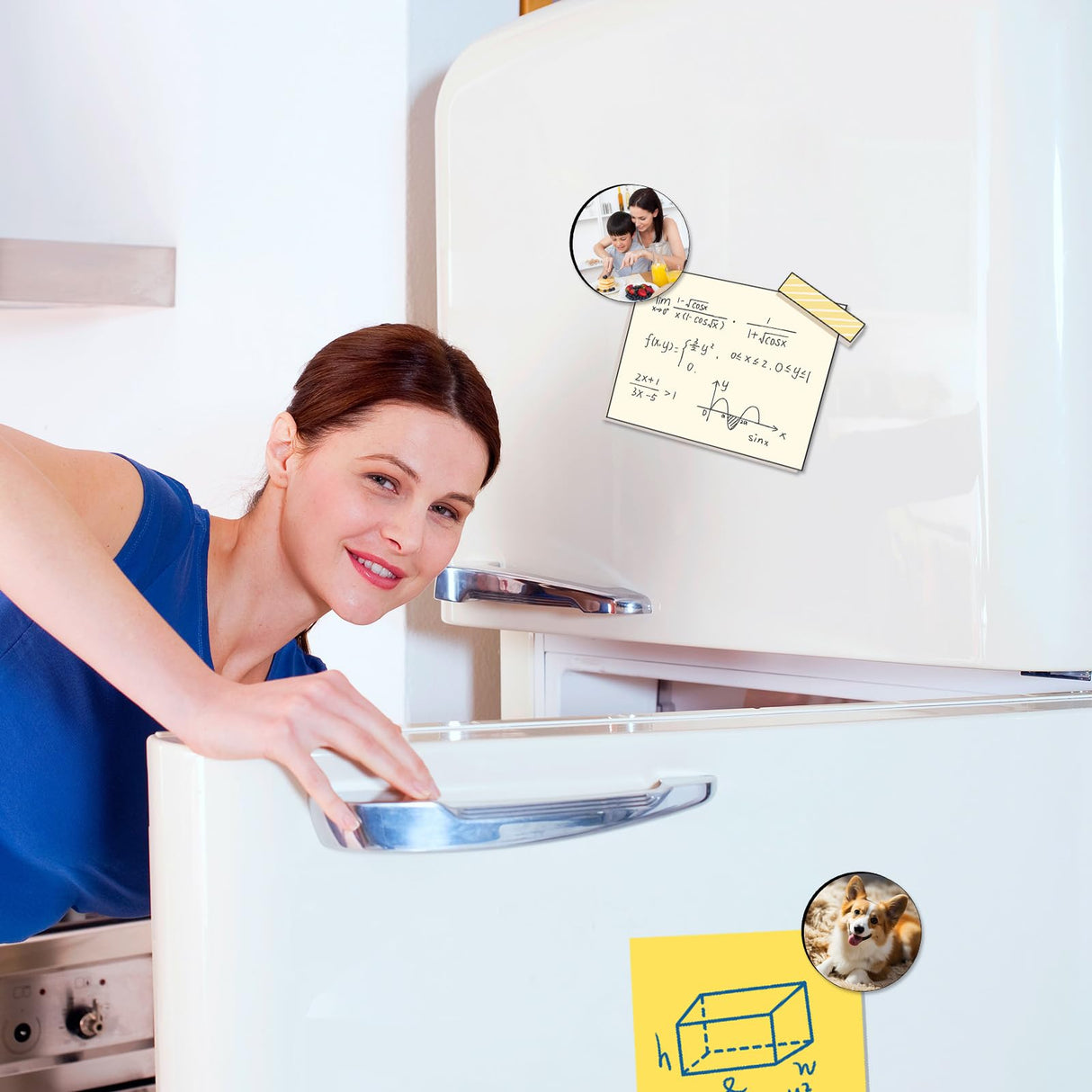 80PCS Sublimation Magnet Blanks Round Bulk Produnts 40 Pcs Sublimation Blanks Products and 40Pcs Soft Magnetic for Kitchen Personalized Sublimation Refrigerator Fridge Magnets Blank 2.15 inch LaiHiulaan