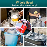 FERRODAY 4" Beer Keg Tap Heavy Duty Complete D-System Keg Pump US Beer Keg Pump for Sankey Keg Party Pump Picnic Keg Tap Keg Hand Pump Draft Beer Kegerator Pump Easy Lock 4 Inch Keg Pump Soda Pump Ferroday