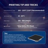 OVERTURE Turbo PLA Filament 1.75mm Rapid PLA Filament High Speed 600mm/s, 2KG Cardboard Spool (4.4lbs), Dimensional Accuracy +/- 0.02mm, Fit Most FDM Printer(Black,2 Pack) OVERTURE