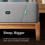 Siena 14" King Memory Foam Mattress & 2 Bonus Pillows - Medium Firm - 180 Night Trial - Premium Pressure-Relieving Layers - 10 Year Warranty - Mattress in a Box - CertiPUR-US Certified Siena