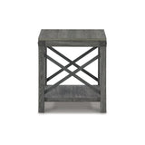 Signature Design by Ashley Freedan Rustic Farmhouse End Table, Gray Signature Design by Ashley