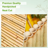 Bamboo Fence 4 ft H x 8 ft L x 0.75 in D, Natural Bamboo Privacy Screen 4 Feet High, Outdoor Or Indoor Divider Decorative Fence Rolls for Patio, Balcony, Garden and Border Pool BSMOULFA