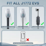 EV Adapter for Tesla to J1772, Up to 60Amp 250V Tesla Charger Adapter for All J1772 EVs, Compatible with IP65 Tesla High-Power Connectors, Destination and Mobile Chargers, Safety Lock KTOEBYCO