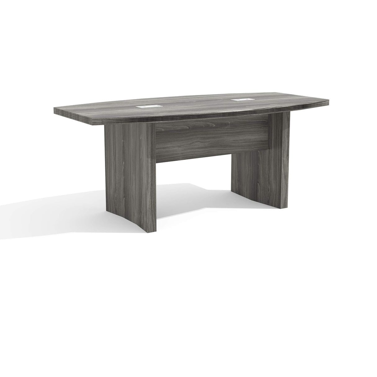 Safco Mayline Aberdeen 6' Boat Shape Conference Table, Gray Steel Tf, Model:ACTB6LGS Safco