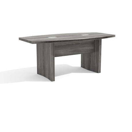 Safco Mayline Aberdeen 6' Boat Shape Conference Table, Gray Steel Tf, Model:ACTB6LGS Safco